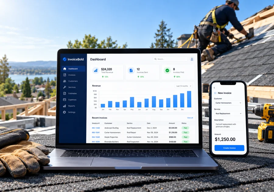 Roofing service business